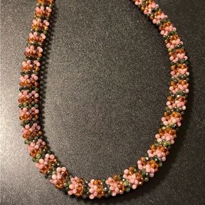 Multi Colored Tourmaline Jay King DTR 925 China Woven Necklace.  See Photos.